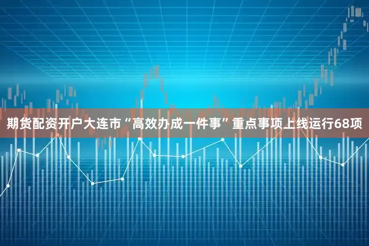 期货配资开户　　大连市“高效办成一件事”重点事项上线运行68项